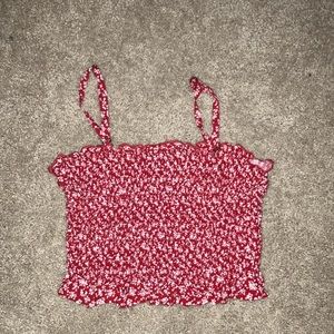 NWOT size small Hollister red peplum top